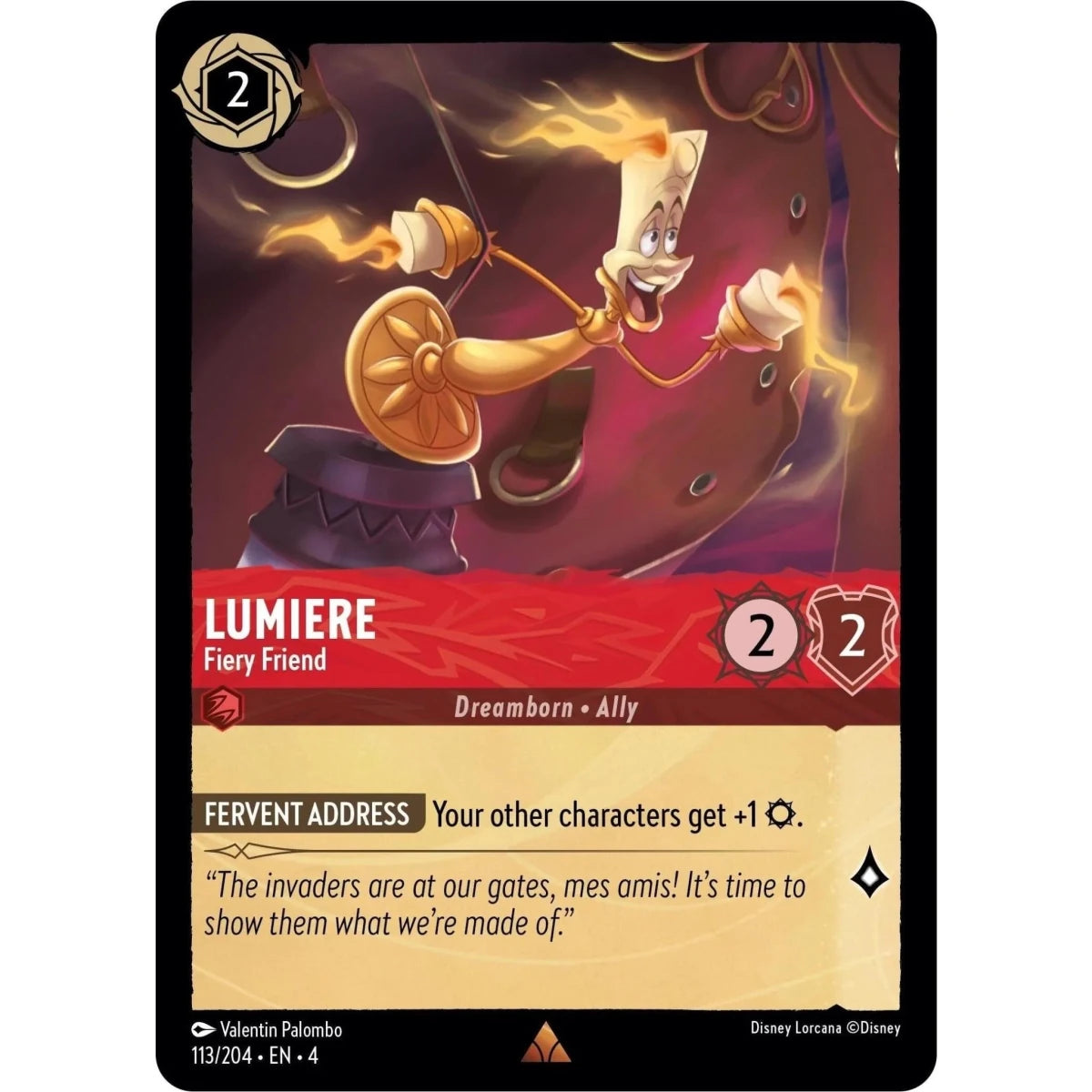 Lumiere - Fiery Friend (113/204) (Ursula's Return) in Malta | LAB7