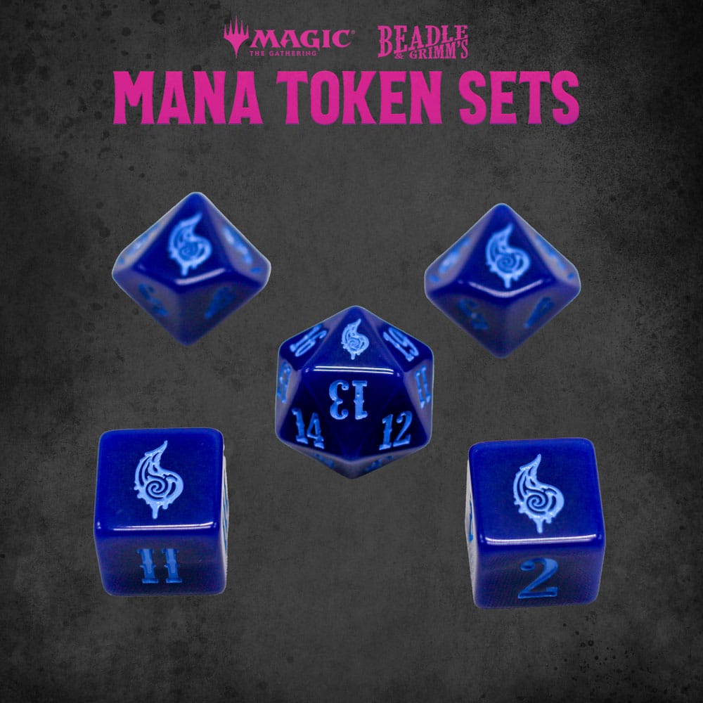 Beadle & Grimm´s - Magic: The Gathering Blue Mana Dice & Token Pack