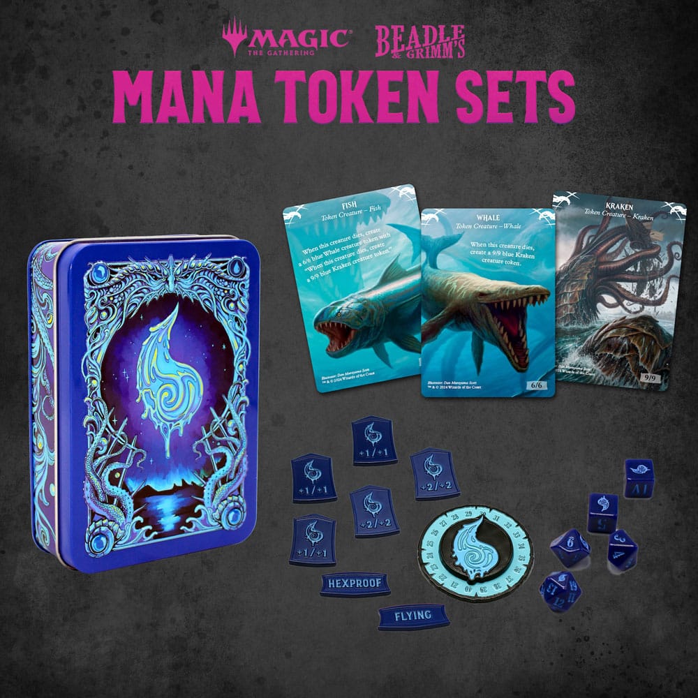 Beadle & Grimm´s - Magic: The Gathering Blue Mana Dice & Token Pack