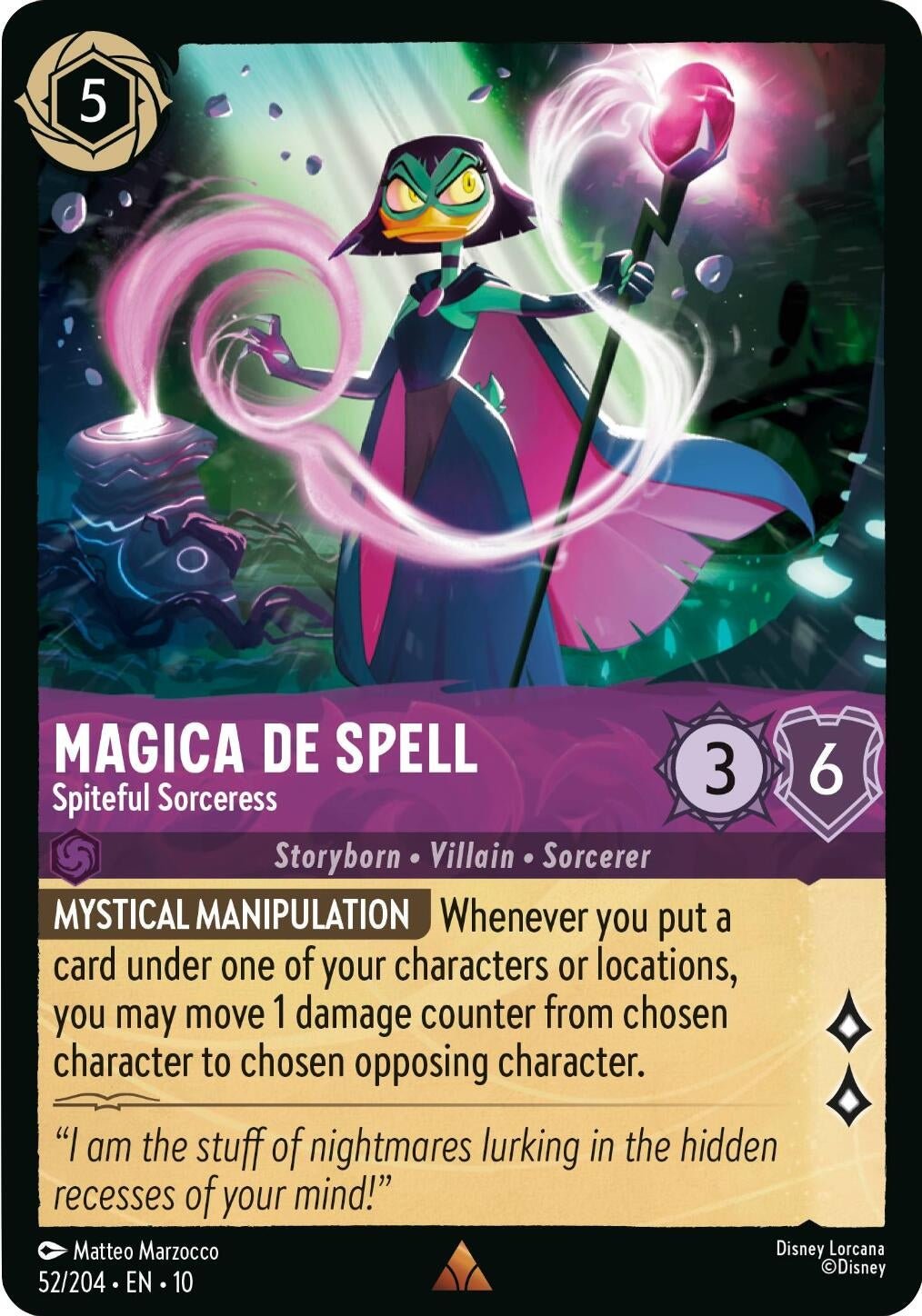 Magica De Spell - Spiteful Sorceress (52/204) (Whispers in the Well) in Malta | LAB7