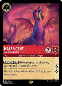 Image for Maleficent - Monstrous Dragon (113/204) (The First Chapter) - Disney Lorcana
