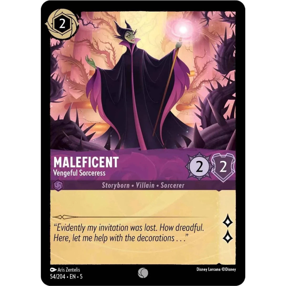 Maleficent - Vengeful Sorceress (54/204) (Shimmering Skies) in Malta | LAB7