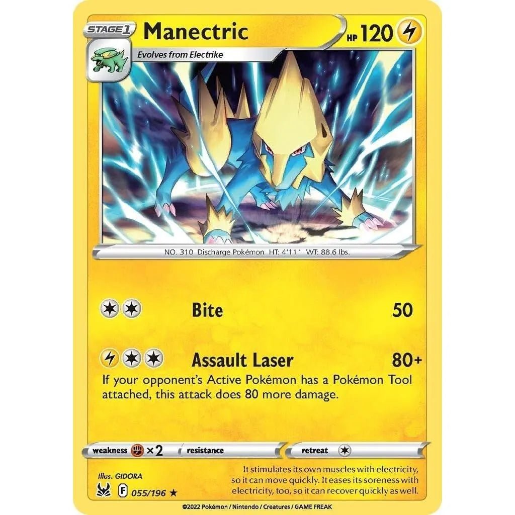 Manectric (055/196) (SWSH11: Lost Origin) in Malta | LAB7