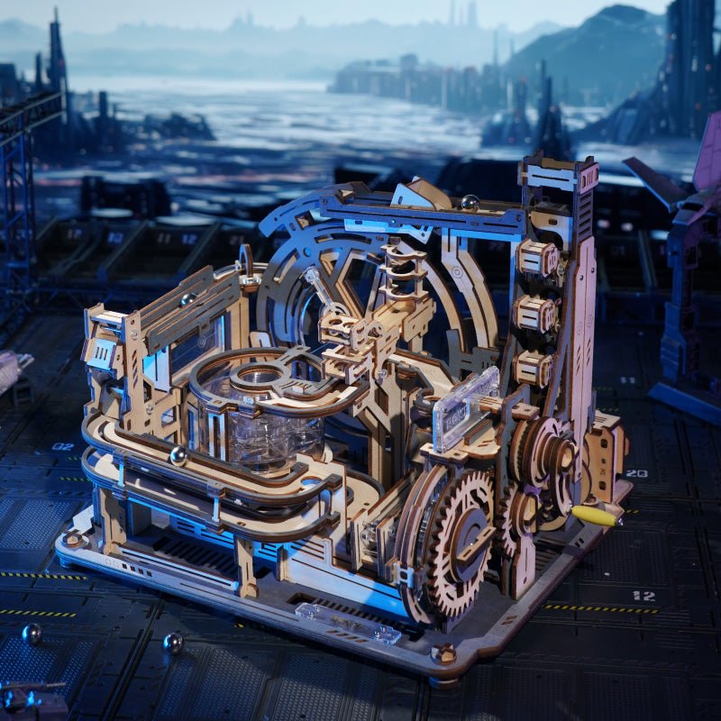 ROKR 3D Wooden Puzzle Marble Spaceport Marble Run LGC01 by LAB7 Malta, Europe