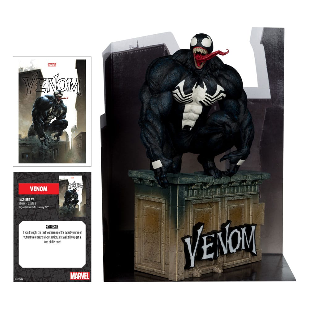 Marvel 1/6 Venom PVC Statue 29 cm with Comic & Art Card by LAB7 Malta, Europe