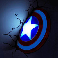 Marvel 3D LED Light Captain America Shield by LAB7 Malta, Europe