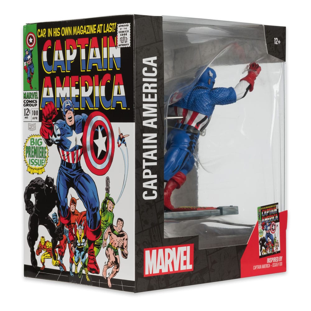 Marvel Collection PVC Statue 1/10 Captain America (Captain America 100) – 12 cm by LAB7 Malta, Europe