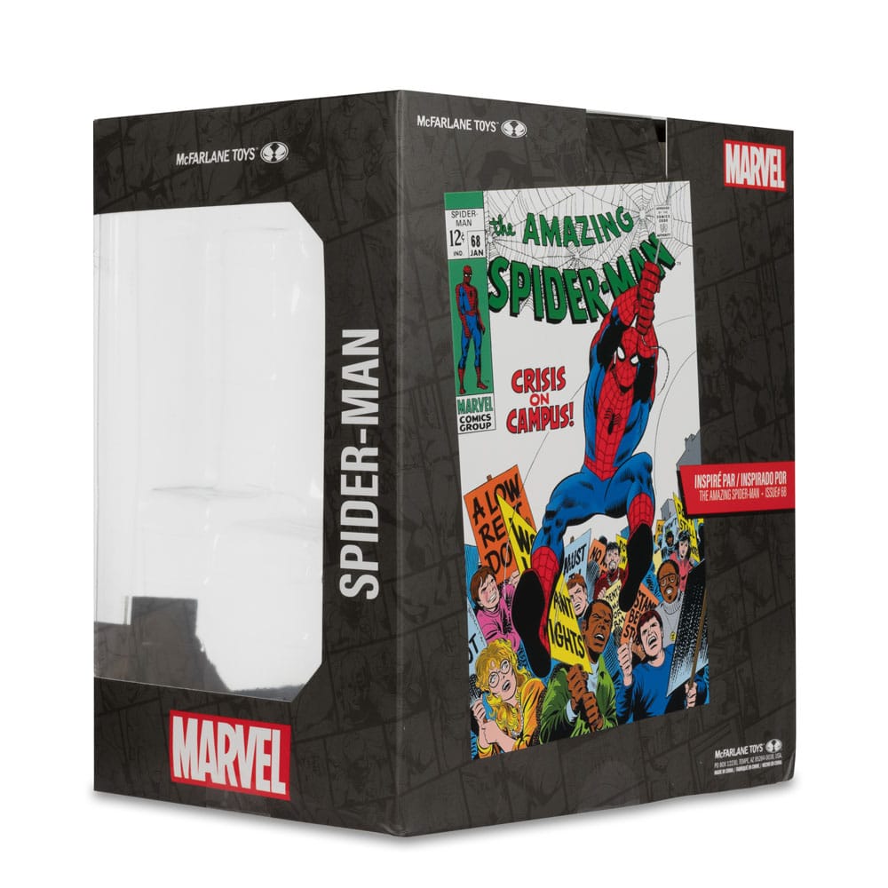 Marvel Collection PVC Statue 1/10 Spider - Man (The Amazing Spider - Man 68) (Gold Label) – 15 cm by LAB7 Malta, Europe