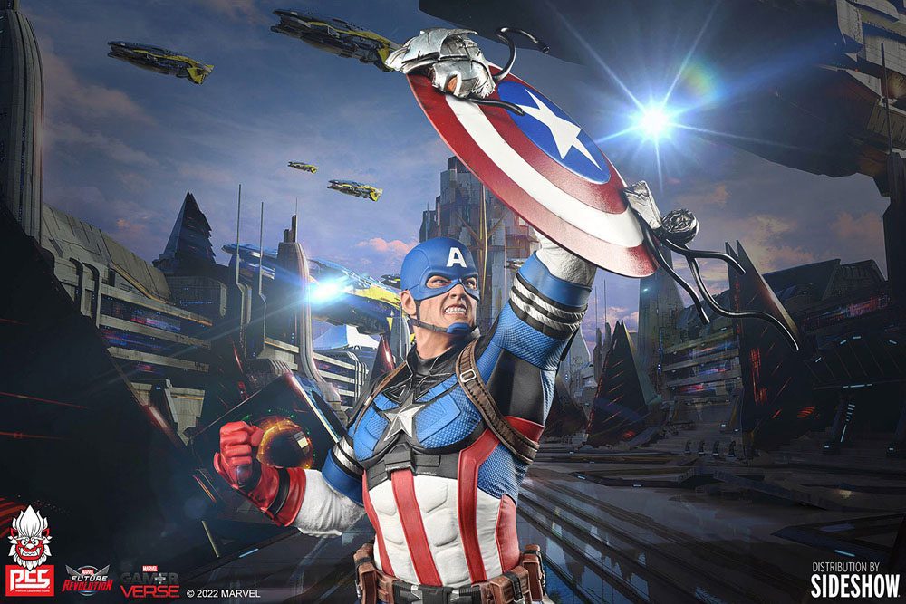 Marvel Future Revolution Statue 1/6 Captain America 38 cm by LAB7 Malta, Europe