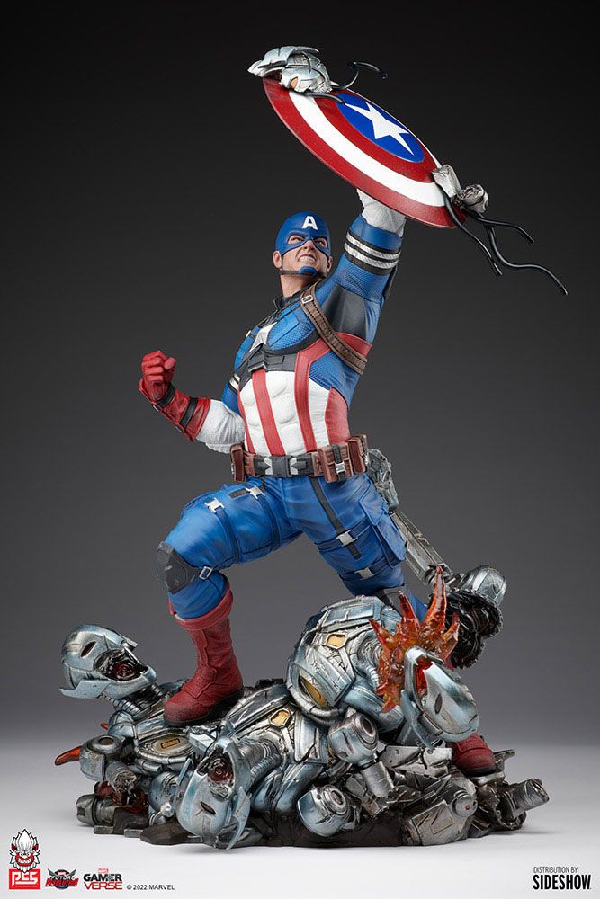 Marvel Future Revolution Statue 1/6 Captain America 38 cm by LAB7 Malta, Europe