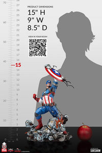Marvel Future Revolution Statue 1/6 Captain America 38 cm by LAB7 Malta, Europe