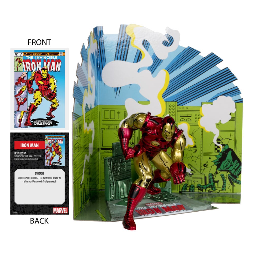 Marvel PVC Statue 1/10 Iron Man (The Invincible Iron Man 126) – 11 cm by LAB7 Malta, Europe