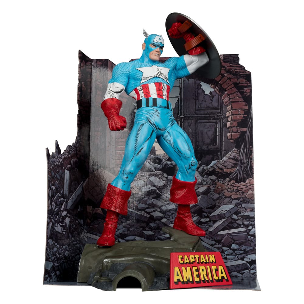 Marvel PVC Statue 1/6 Captain America (The Amazing Spider - Man 323) – 28 cm by LAB7 Malta, Europe