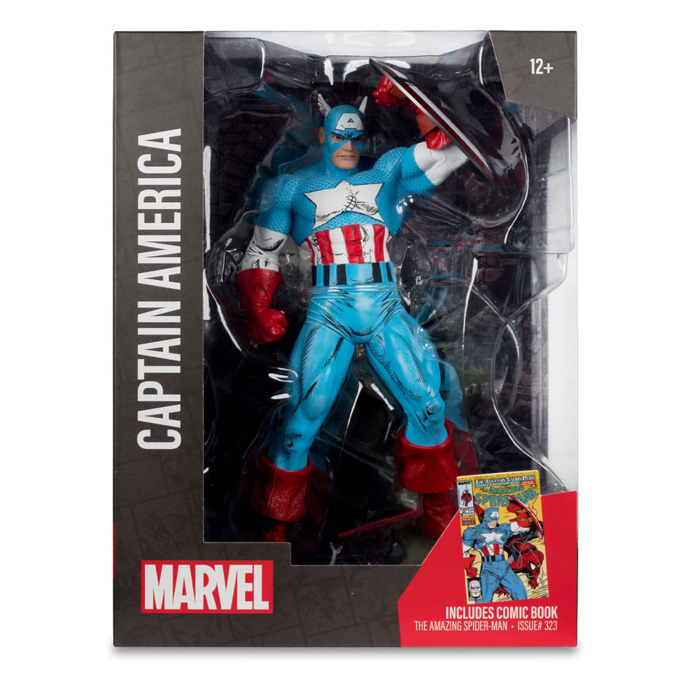 Marvel PVC Statue 1/6 Captain America (The Amazing Spider - Man 323) – 28 cm by LAB7 Malta, Europe