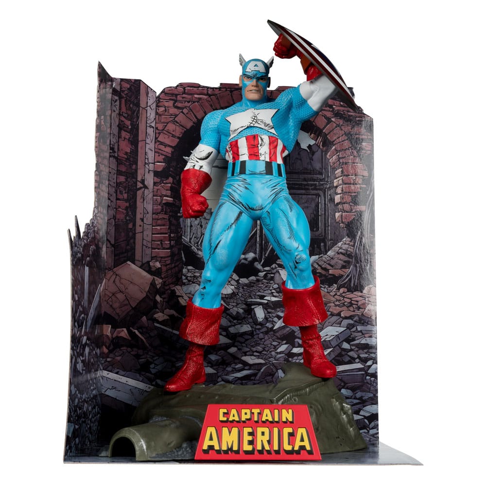 Marvel PVC Statue 1/6 Captain America (The Amazing Spider - Man 323) – 28 cm by LAB7 Malta, Europe