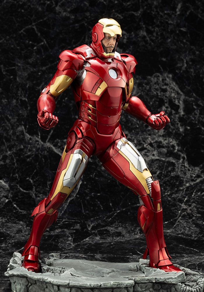 Marvel The Avengers ARTFX PVC Statue 1/6 Iron Man Mark 7 32 cm by LAB7 Malta, Europe