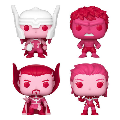Funko - Marvel Valentines Pocket POP! Vinyl Figure 4 - Pack 4 cm