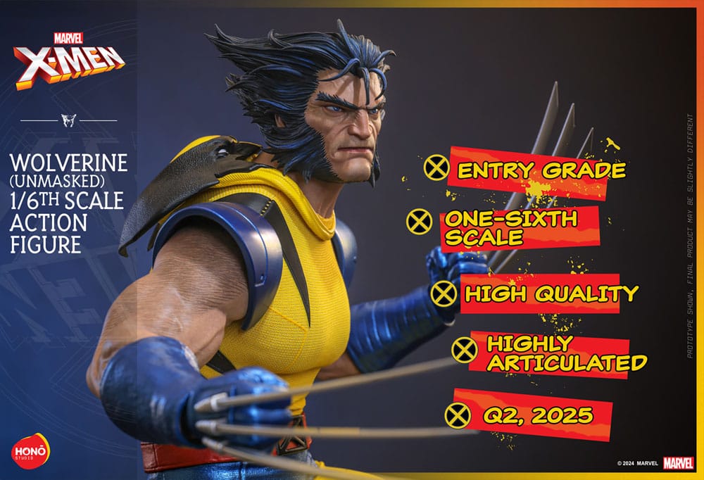 Marvel X - Men Wolverine (Unmasked) 1/6 Scale Action Figure by LAB7 Malta, Europe