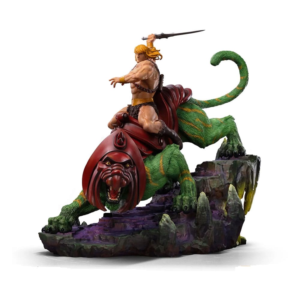 Masters of the Universe Deluxe Art Scale Statue 1/10 He - man and Battle Cat 31 cm by LAB7 Malta, Europe