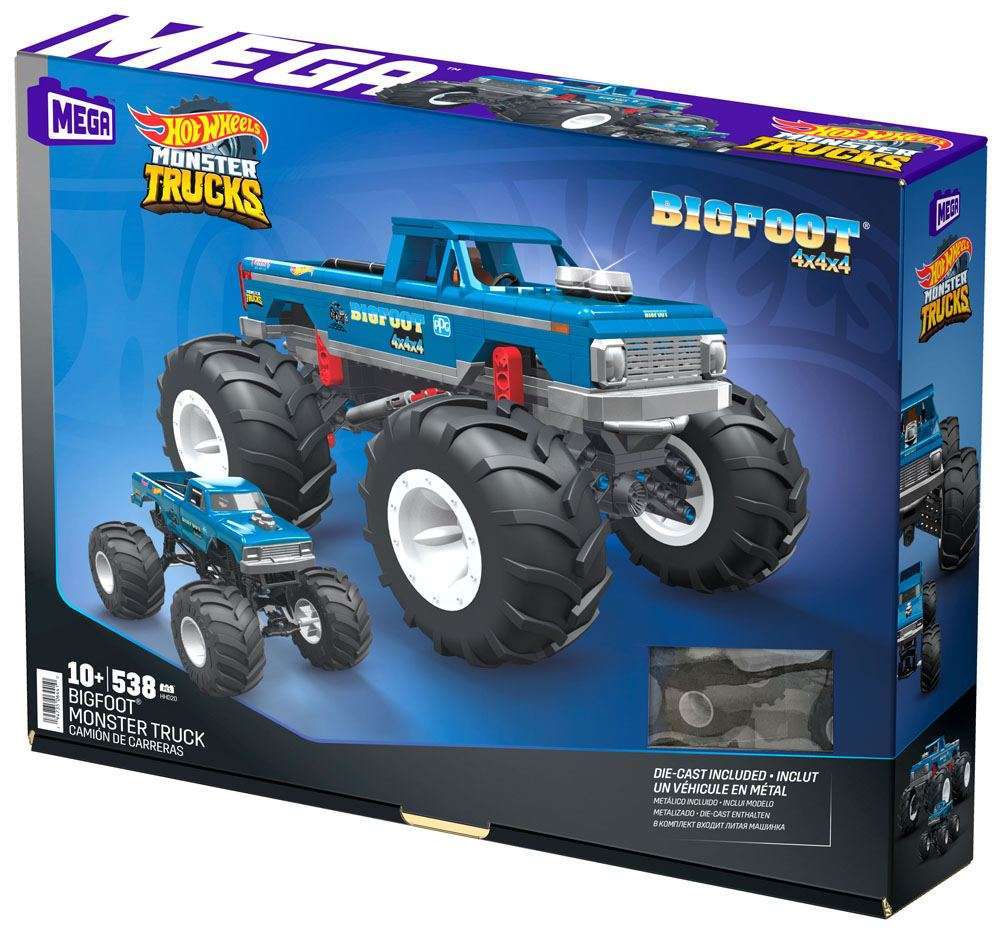 Mattel Hot Wheels Monster Trucks Mega Construx Construction Set Bigfoot Monster Truck in Malta | LAB7
