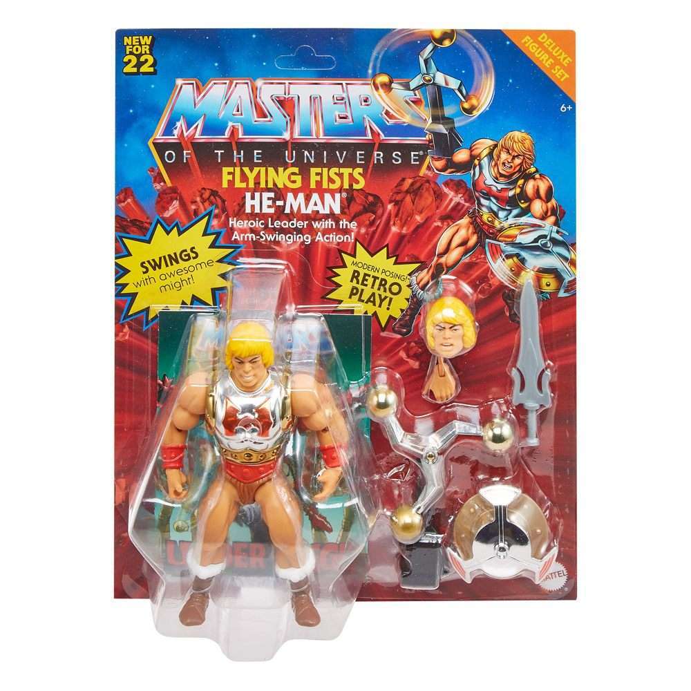 Mattel Masters of the Universe Origins Deluxe Action Figure 2022 Flying Fists He - Man 14 cm by LAB7 Malta, Europe