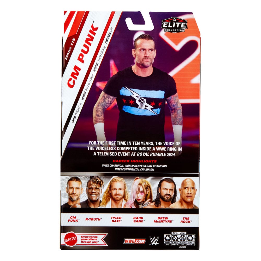 Mattel WWE Elite Collection Action Figure – CM Punk 15 cm by LAB7 Malta, Europe