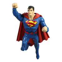 McFarlane DC Multiverse Superman DC Rebirth 18 cm action figure in a flying pose with a red cape and blue suit.