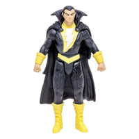 McFarlane DC Page Punchers Black Adam Endless Winter 8 cm figure in a front view with black suit, cape, and yellow boots.