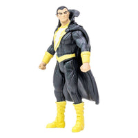 McFarlane DC Page Punchers Black Adam Endless Winter 8 cm figure in black suit with yellow boots and cape, front view.