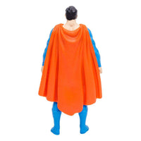 Back view of 8 cm McFarlane DC Page Punchers Superman Rebirth figure with a bright red cape and blue suit.