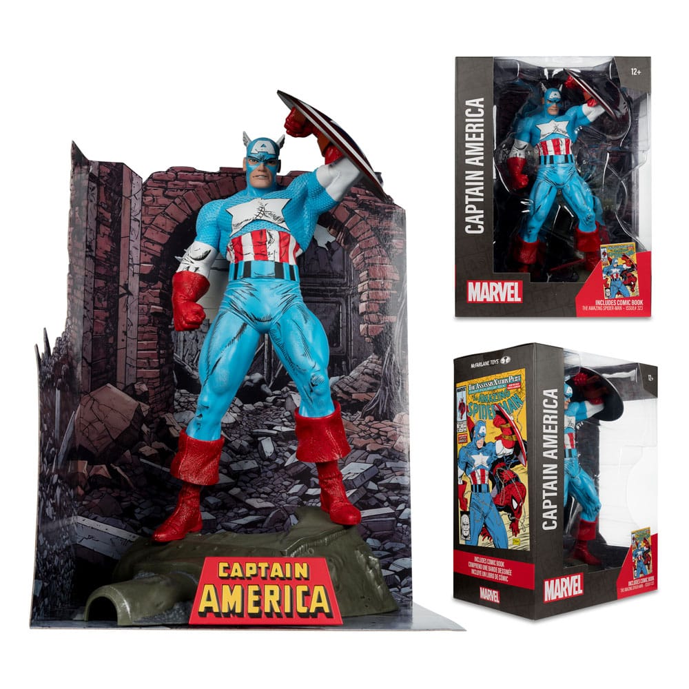 Marvel PVC Statue 1/6 Captain America (The Amazing Spider-Man 323) – 28 cm in Malta | LAB7