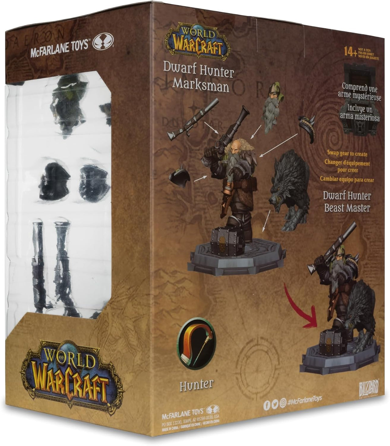 McFarlane Toys - World of Warcraft Dwarf Hunter: Beast Master & Marksman 1:12 Scale Posed Figure by LAB7 Malta, Europe