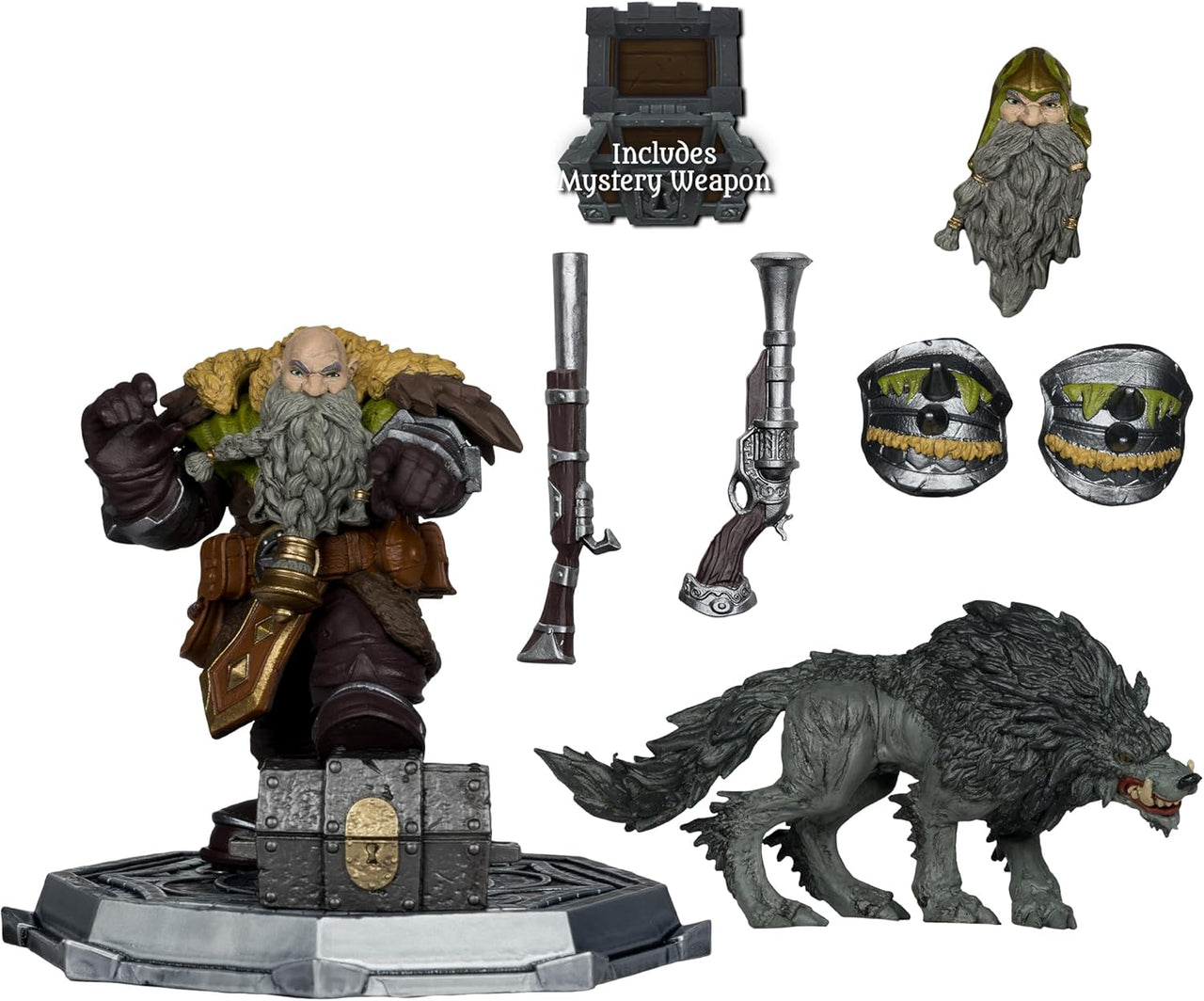 McFarlane Toys - World of Warcraft Dwarf Hunter: Beast Master & Marksman 1:12 Scale Posed Figure by LAB7 Malta, Europe