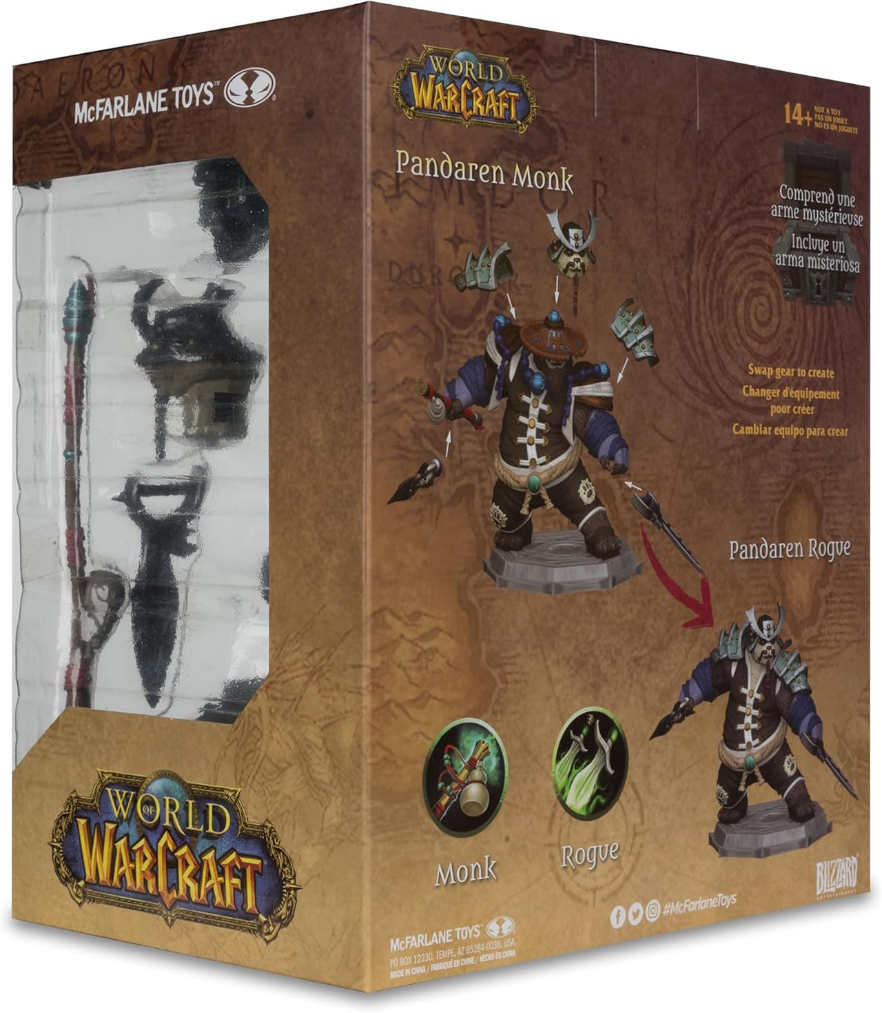 McFarlane Toys - World of Warcraft Pandaren: Monk & Rogue 1:12 Scale Posed Figure in Malta | LAB7