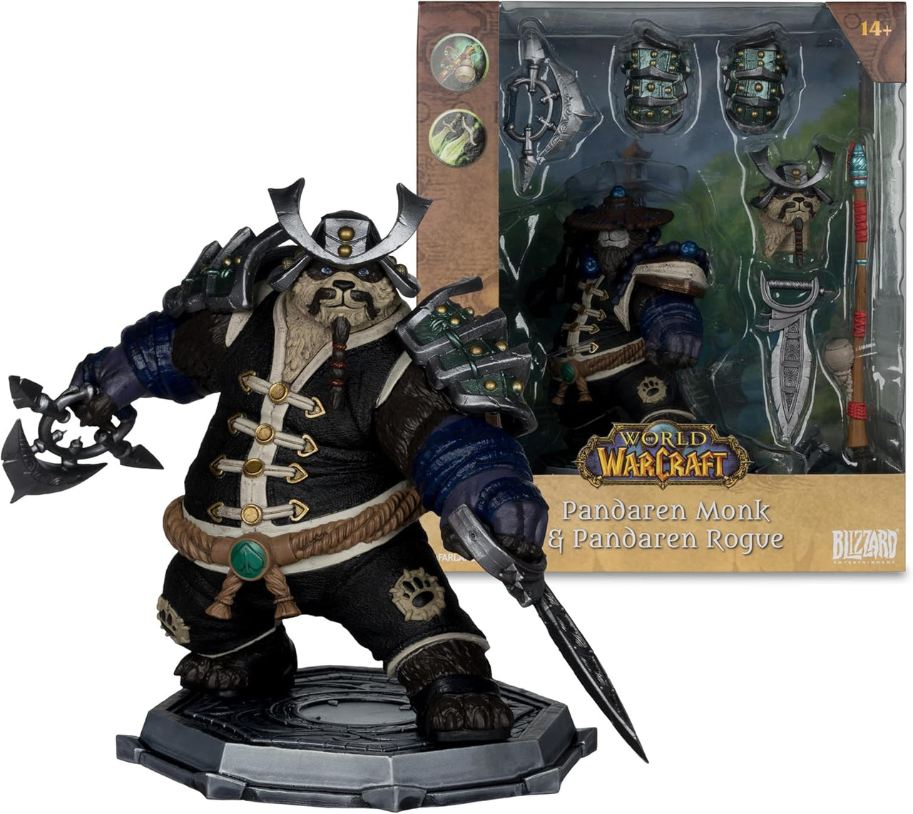 McFarlane Toys - World of Warcraft Pandaren: Monk & Rogue 1:12 Scale Posed Figure in Malta | LAB7