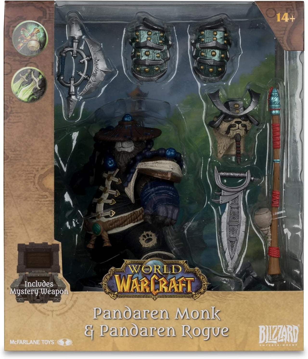 McFarlane Toys - World of Warcraft Pandaren: Monk & Rogue 1:12 Scale Posed Figure in Malta | LAB7