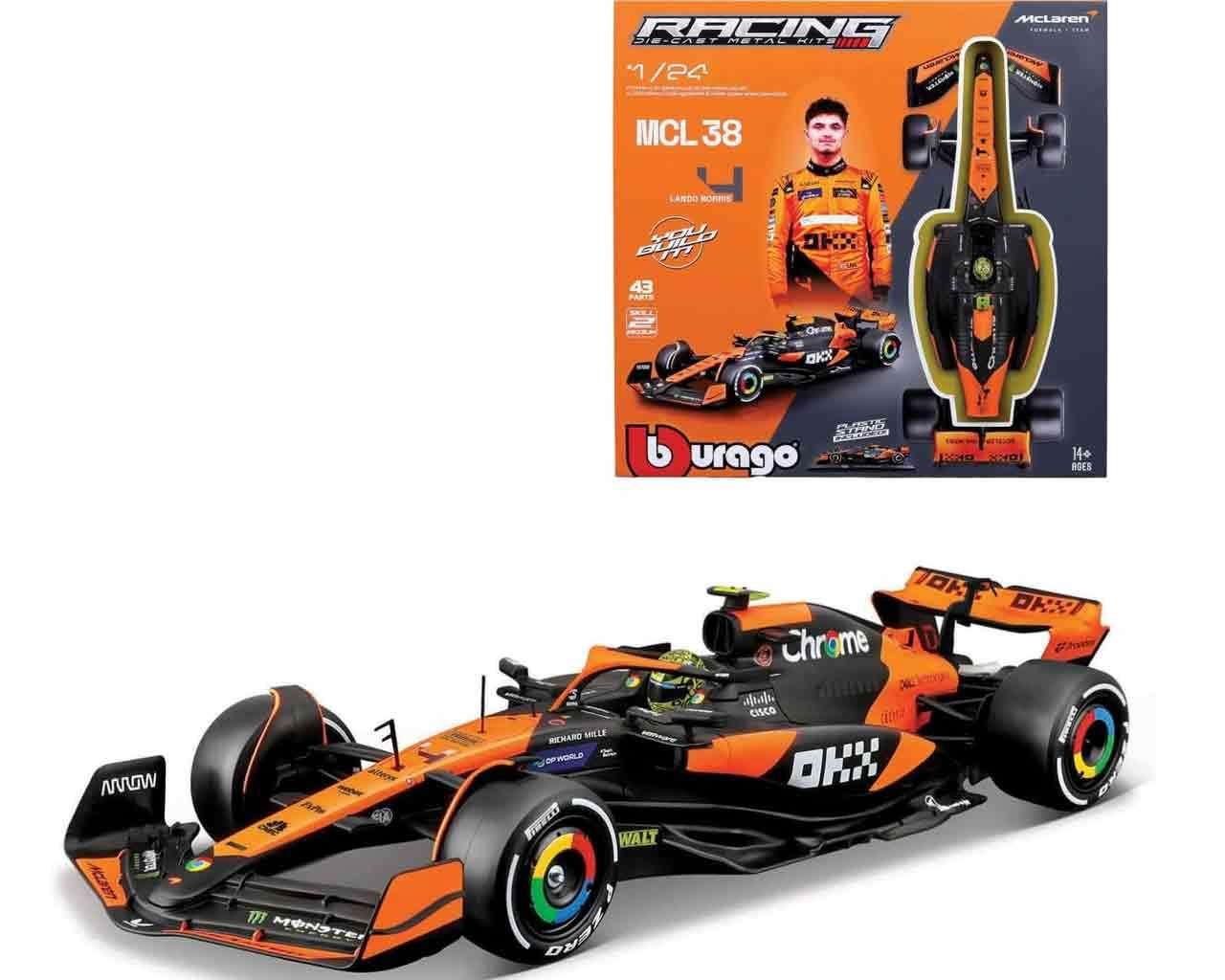 McLaren MCL38 Lando Norris Model Kit 1/24 – Bburago F1 2024 4893993285044 by LAB7 Malta, Europe