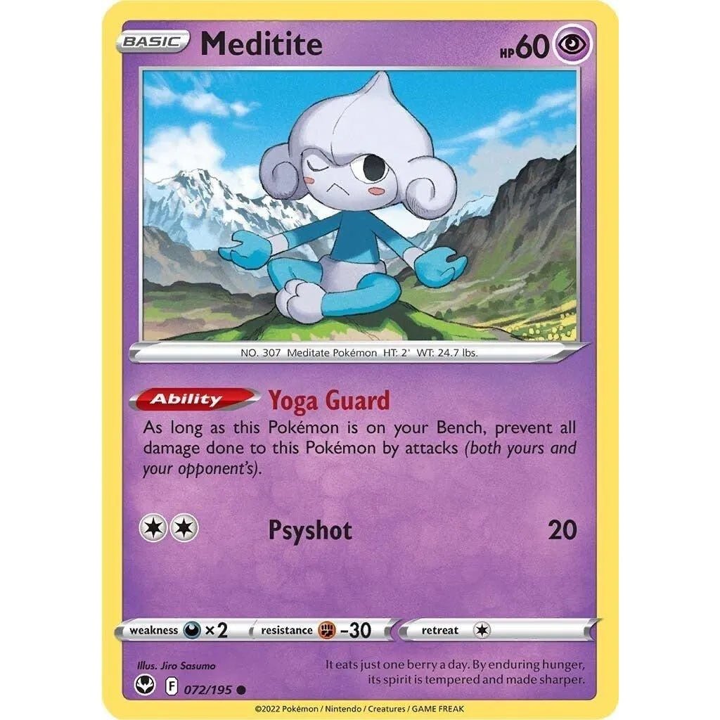 Meditite (072/195) (SWSH12: Silver Tempest) in Malta | LAB7