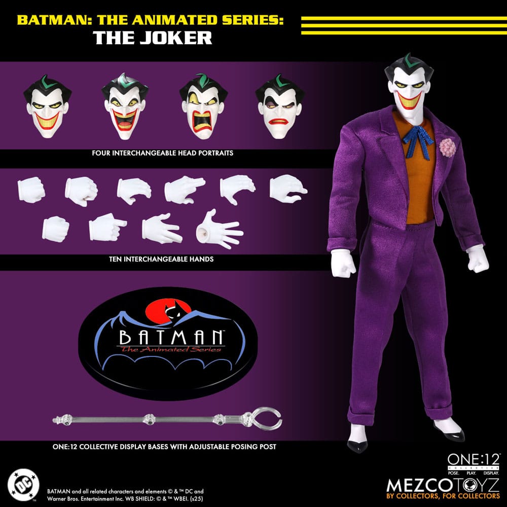 One:12 Collective Joker Animated Series Action Figure 17 cm by LAB7 Malta, Europe