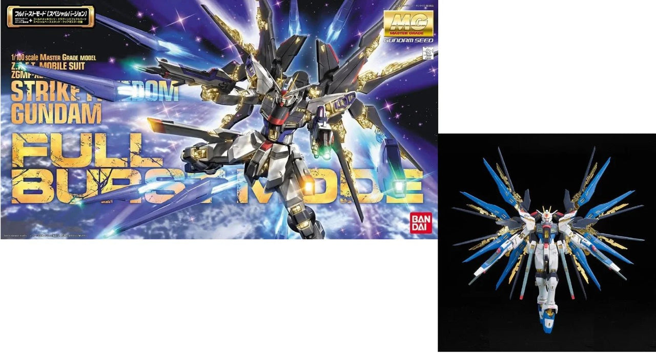 MG 1/100 Strike Freedom Gundam Full Burst Mode Model Kit – Bandai 4573102629036 by LAB7 Malta, Europe