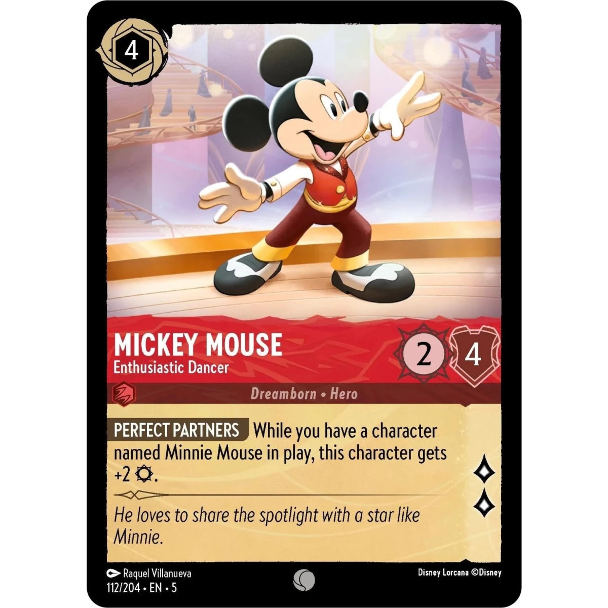 Mickey Mouse - Enthusiastic Dancer (112/204) (Shimmering Skies) in Malta | LAB7