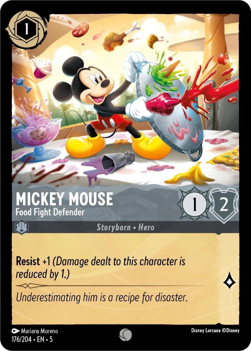 Mickey Mouse - Food Fight Defender (176/204) (Shimmering Skies) in Malta | LAB7