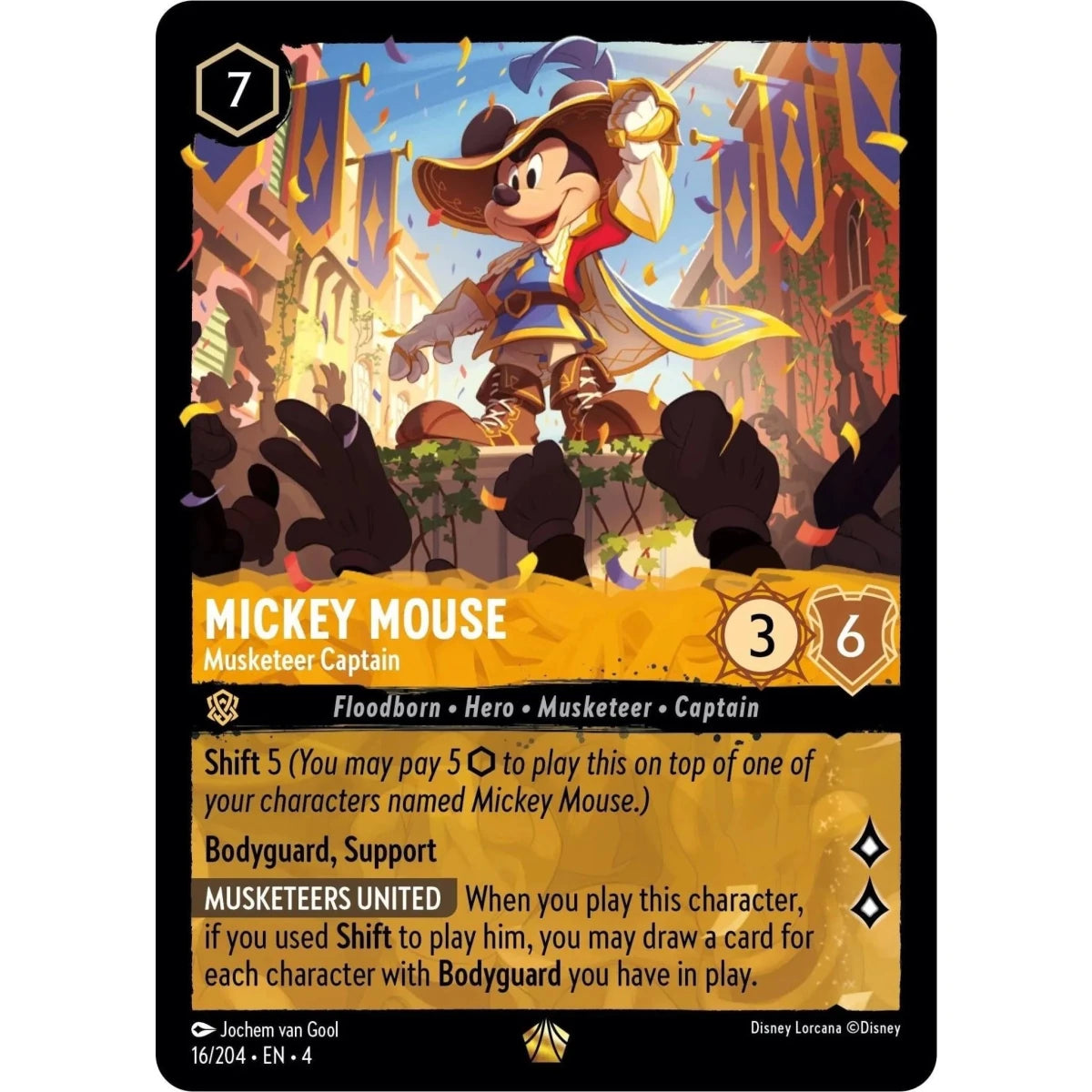 Mickey Mouse - Musketeer Captain (16/204) (Ursula's Return) in Malta | LAB7