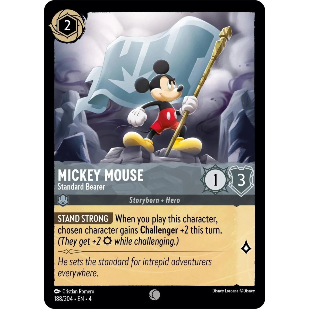 Mickey Mouse - Standard Bearer (188/204) (Ursula's Return) in Malta | LAB7
