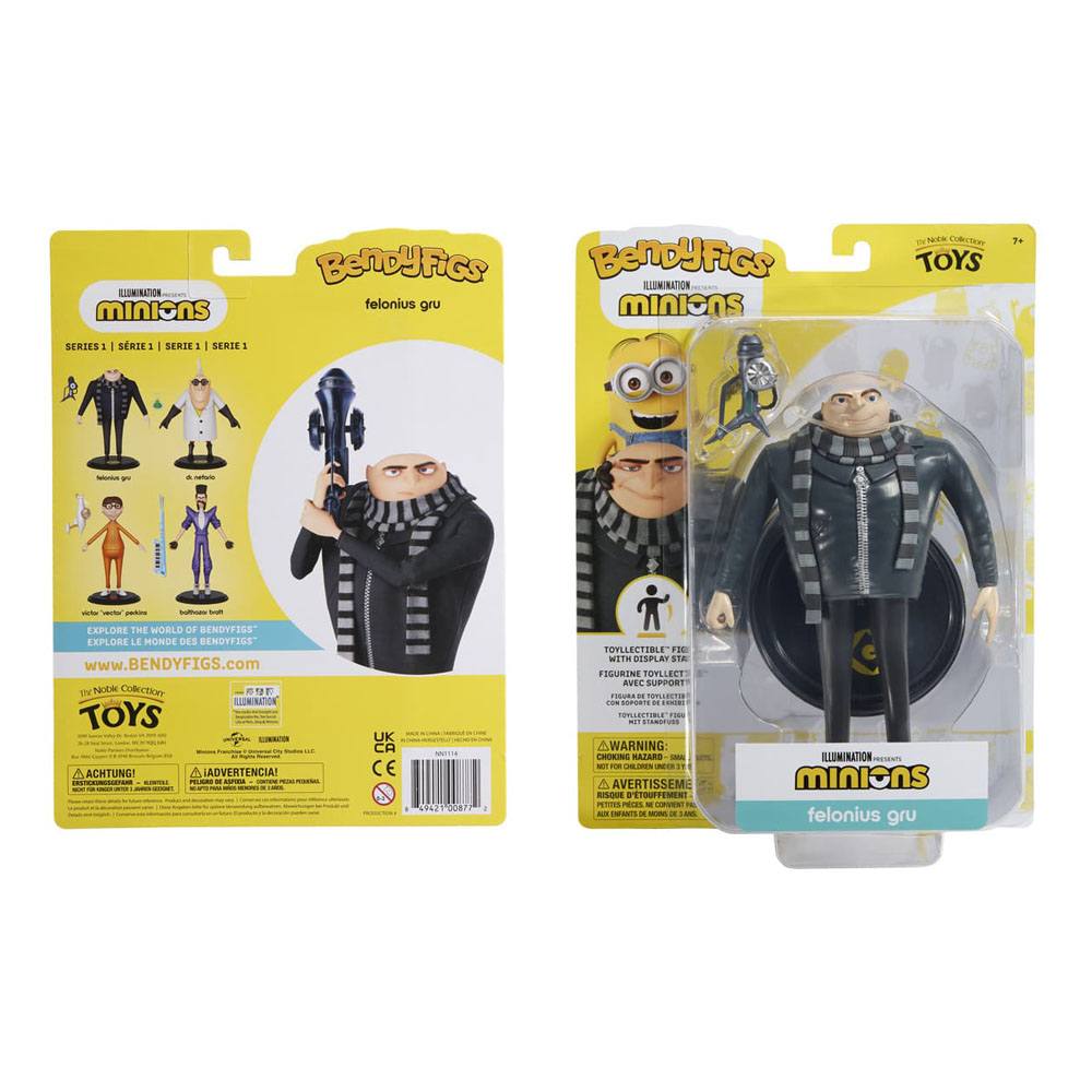 Noble Collection Minions Bendyfigs Bendable Figure Gru 16 cm by LAB7 Malta, Europe