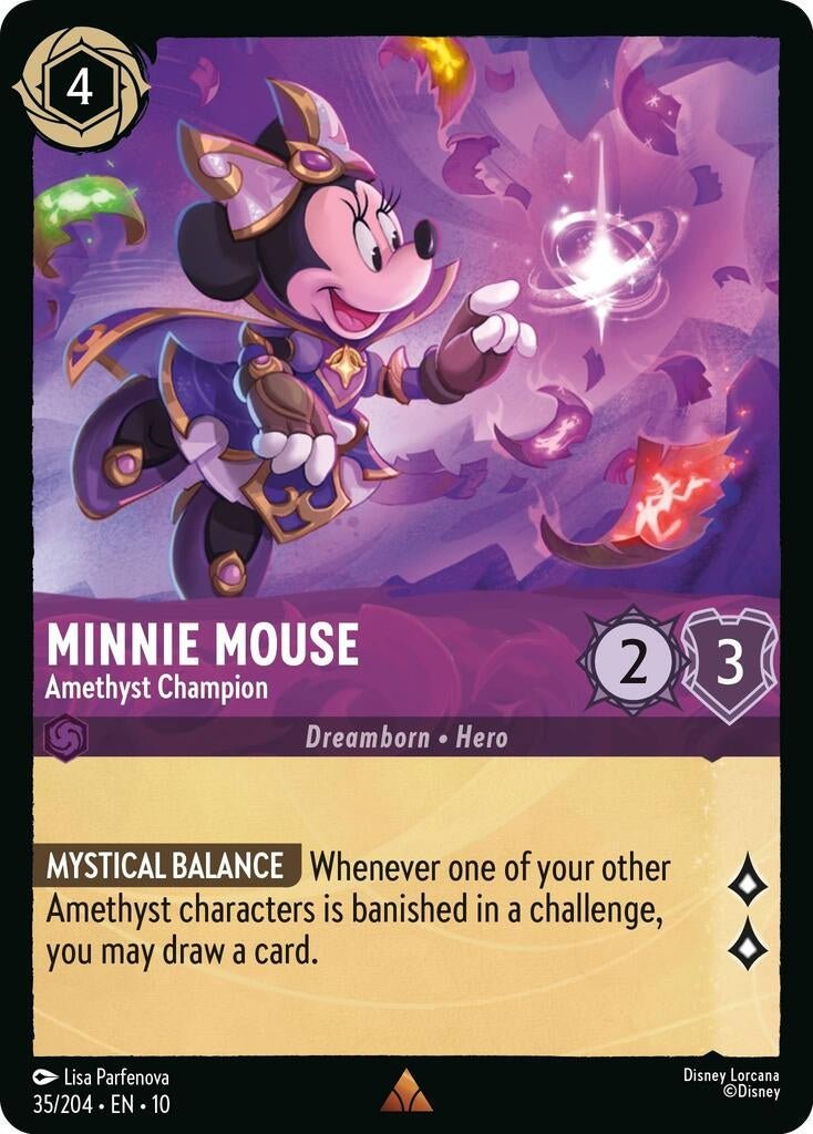 Minnie Mouse - Amethyst Champion (35/204) (Whispers in the Well) in Malta | LAB7