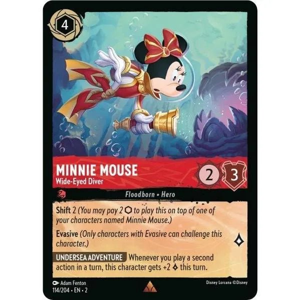 Minnie Mouse - Wide-Eyed Diver (114/204) (Rise of the Floodborn) in Malta | LAB7