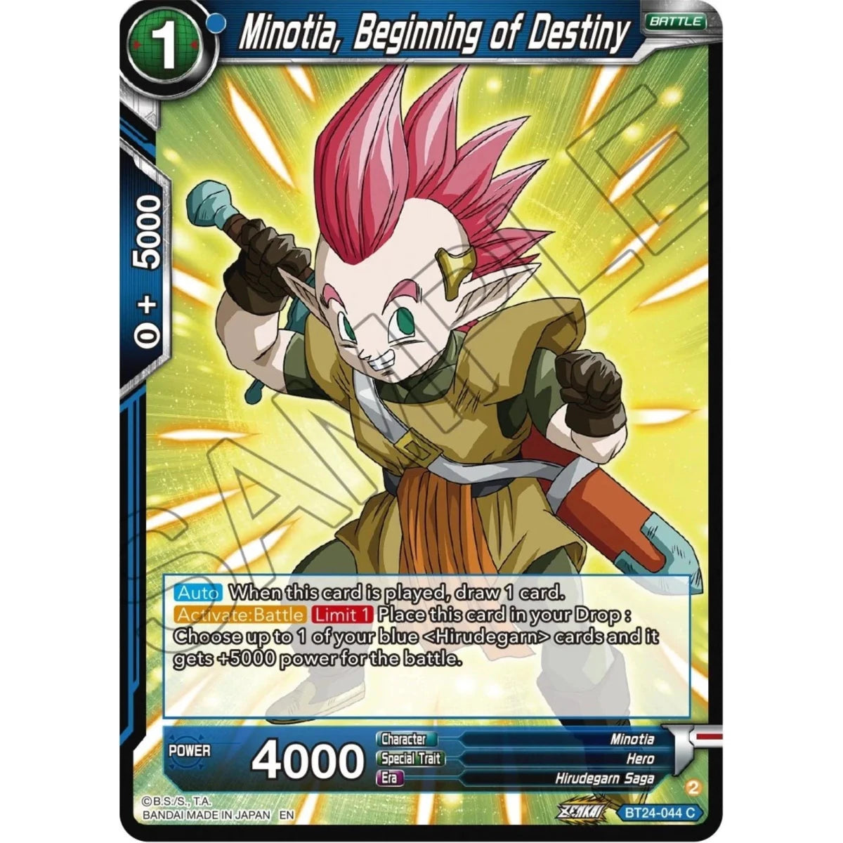 Minotia, Beginning of Destiny (BT24-044) (Beyond Generations) in Malta | LAB7