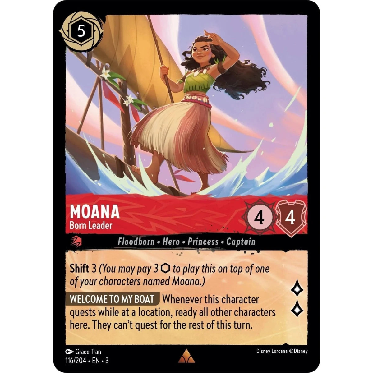 Moana - Born Leader (116/204) (Into the Inklands) in Malta | LAB7