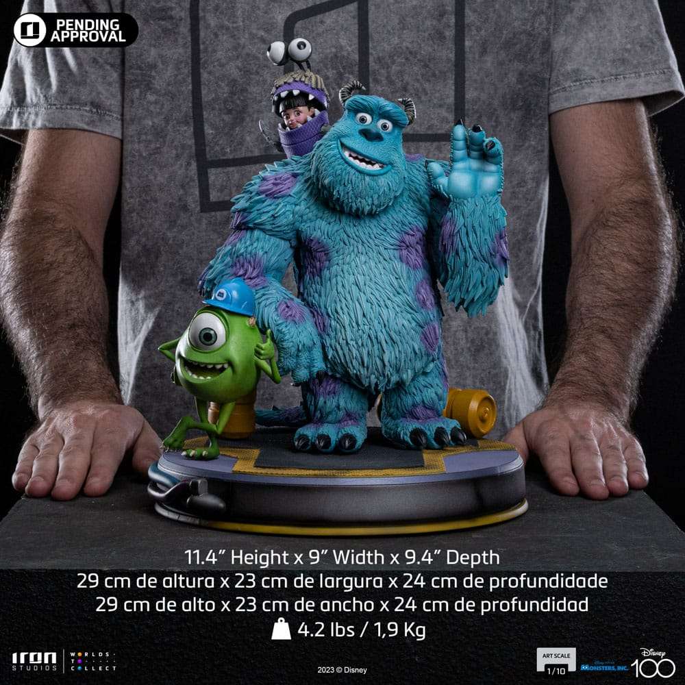 Iron Studios - Monsters, Inc. Scale Statue 1/10 James P. Sullivan, Mike Wazowski 29 cm
